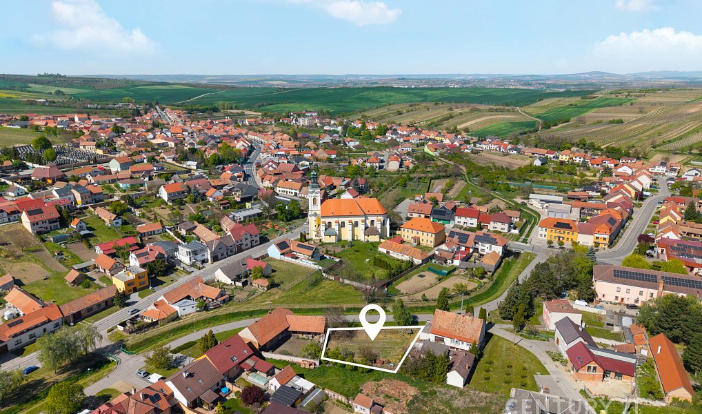 Prodej stavebního pozemku 618 m², Čejkovice – náhled fotky 3