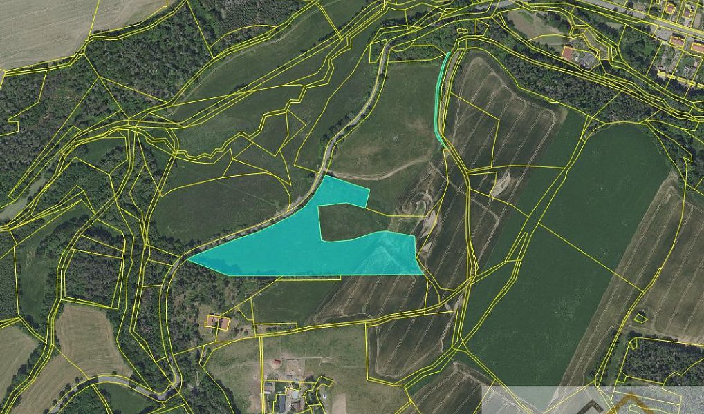 Prodej pole 21 803 m², Křečovice – náhled fotky 2