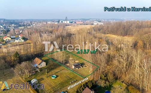 Prodej stavebního pozemku 2 137 m², Lesní, Petřvald, okres Karviná
