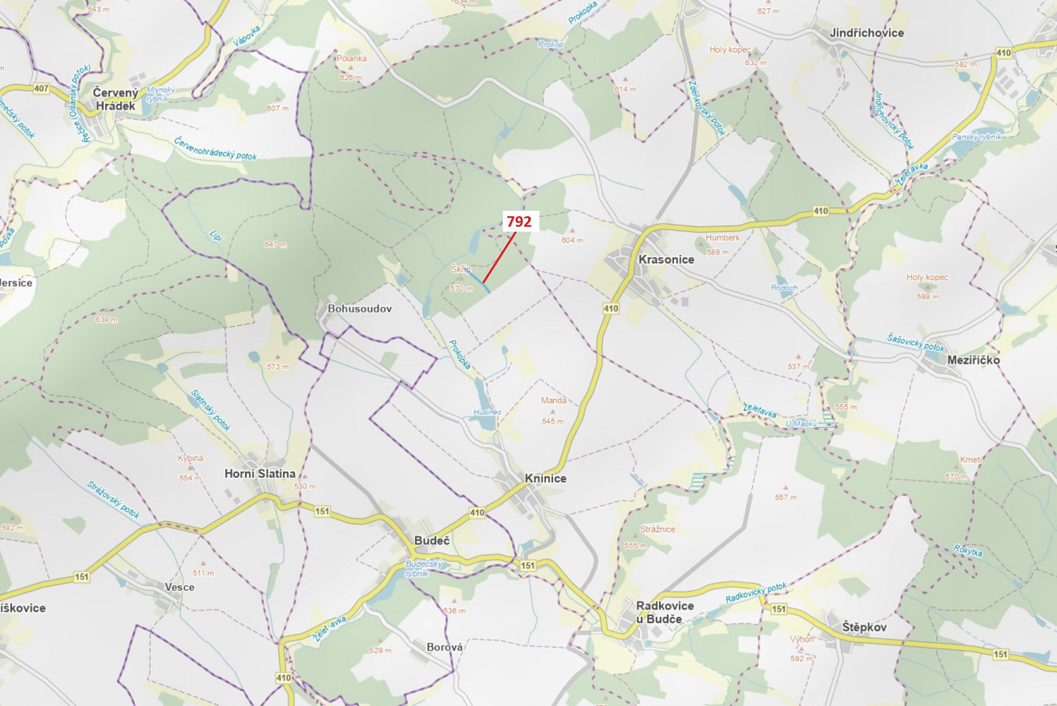 Dražba lesa 5 706 m²