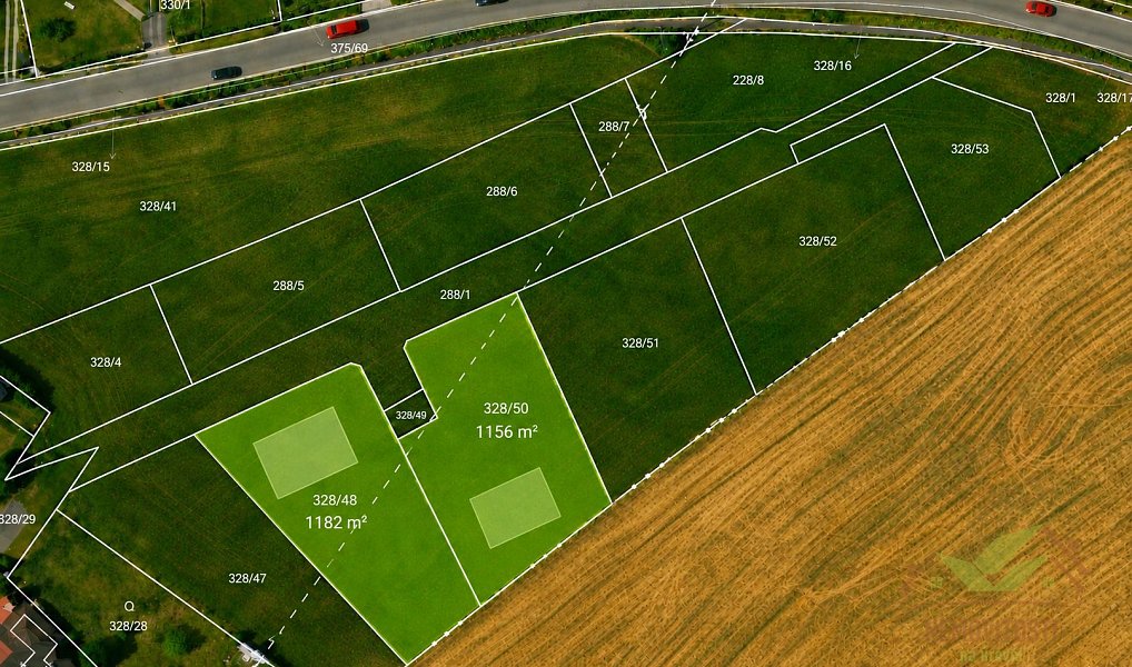 Prodej stavebního pozemku 1 156 m², Útušice – náhled fotky 2