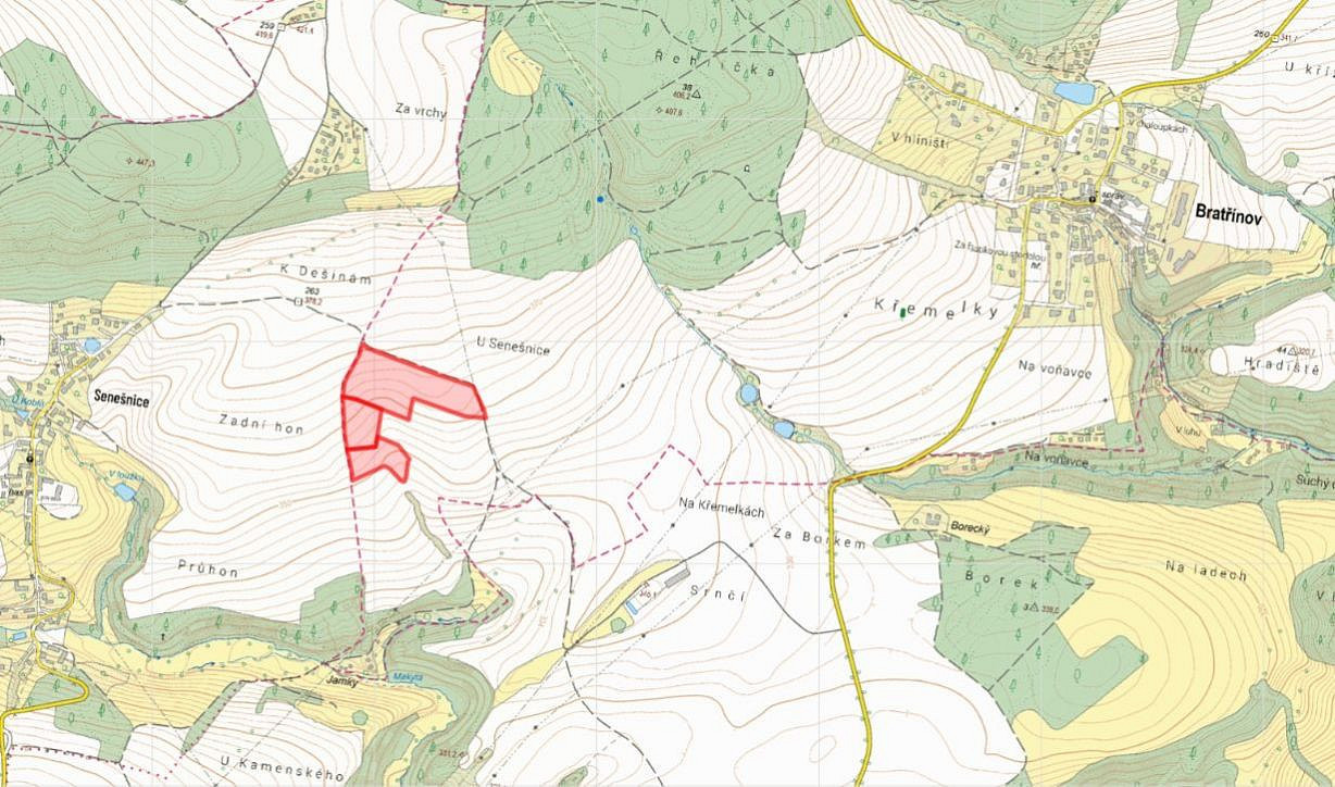 Prodej pole 46 823 m² – fotografie 2