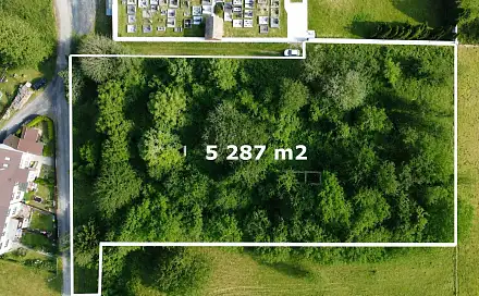 Prodej stavebního pozemku 5 287 m², Smilovy Hory, okres Tábor