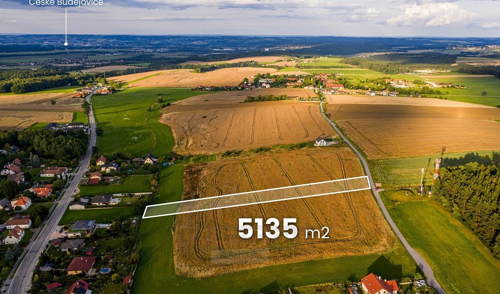 Prodej stavebního pozemku 5 135 m², Vrábče – náhled fotky 3