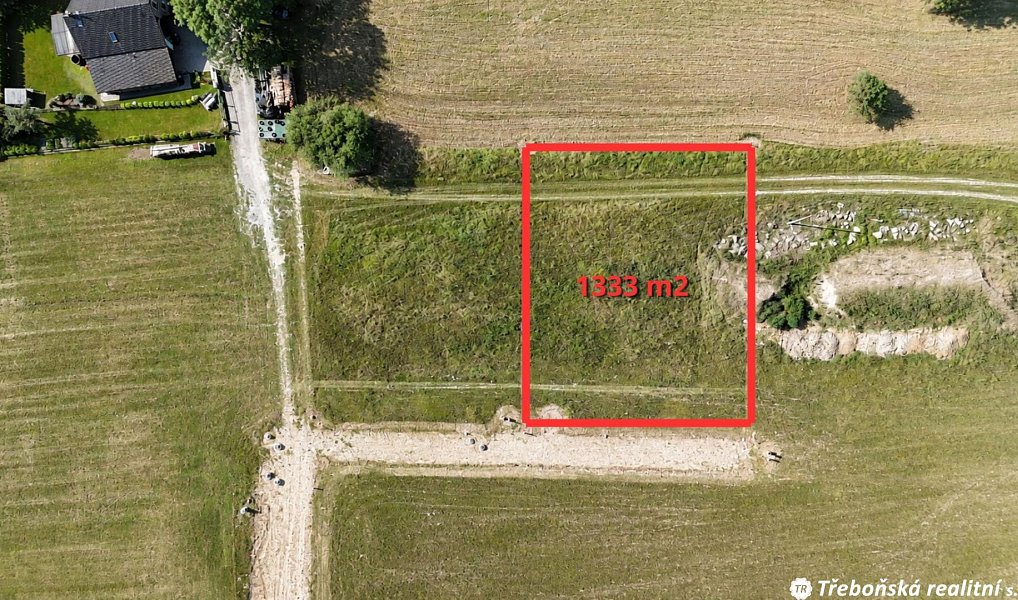 Prodej stavebního pozemku 1 333 m², Třeboň – náhled fotky 3