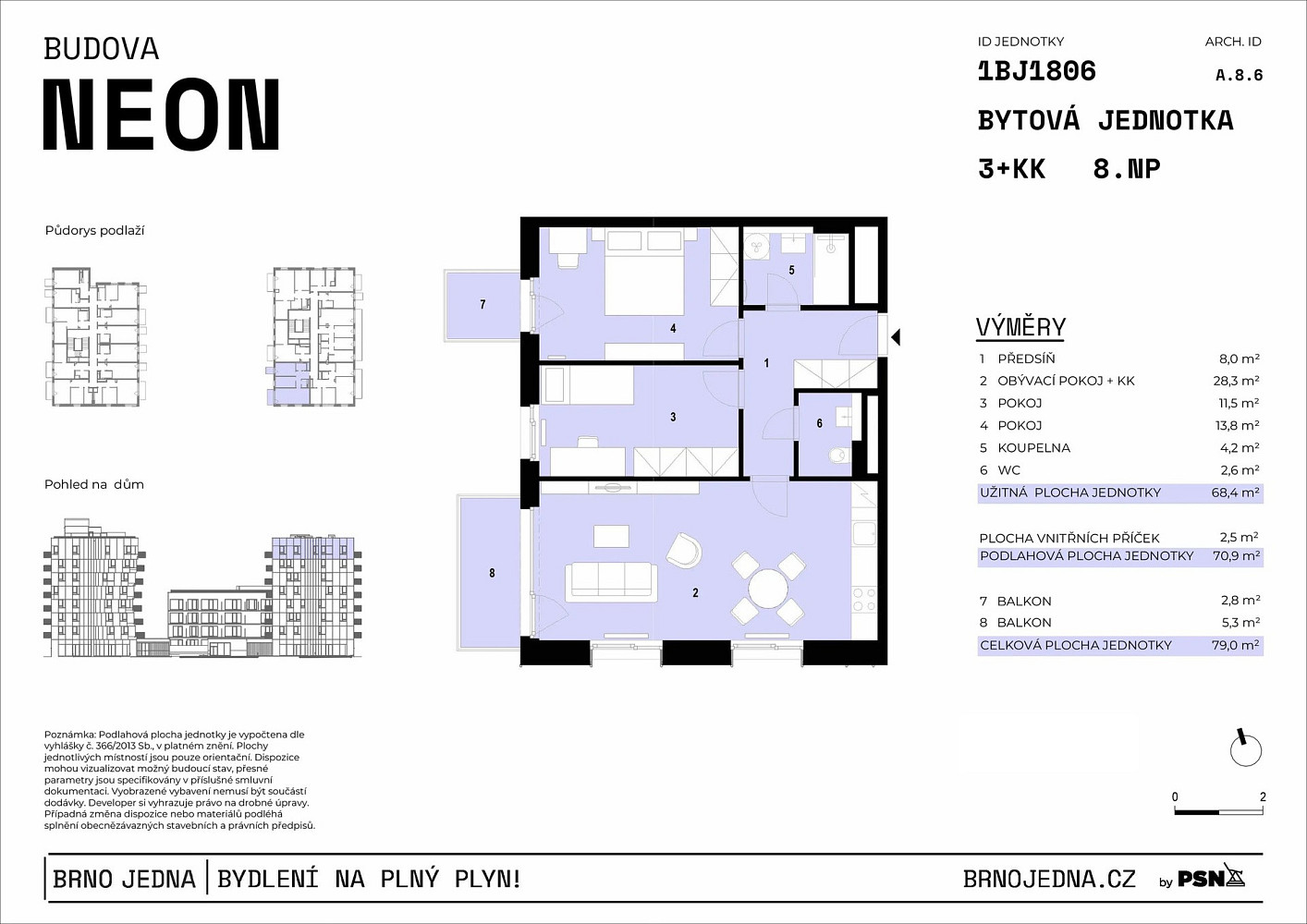 Prodej bytu 3+kk 68 m² – fotografie 2