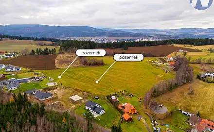 Prodej stavebního pozemku 6 841 m², Nebahovy, okres Prachatice