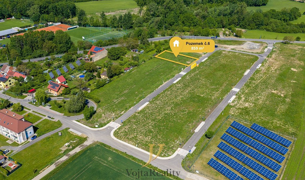 Prodej stavebního pozemku 859 m², Přerov – fotka 1 z 5