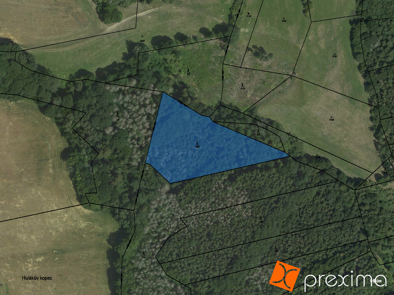 Prodej lesa 838 m², Nedvědice