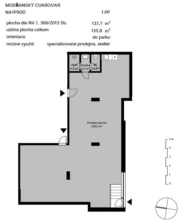 Prodej obchodních prostor 135 m² – fotografie 4