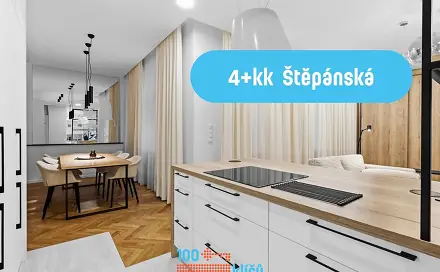 Pronájem bytu 4+kk 103 m², Štěpánská, Praha 1 - Nové Město