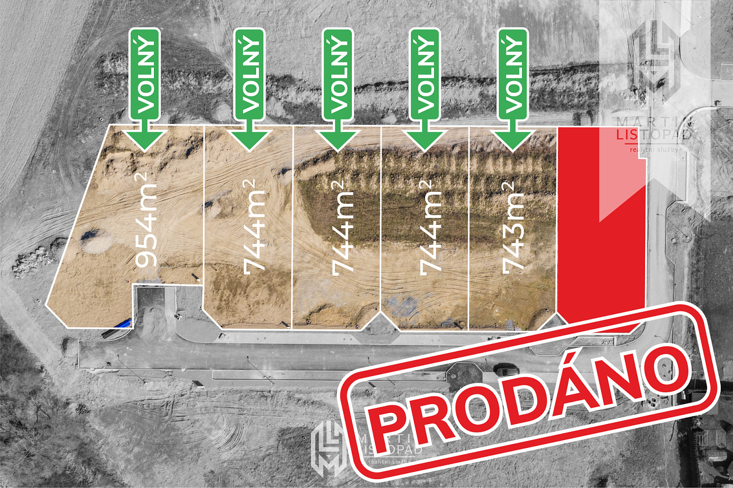Prodej stavebního pozemku 729 m²