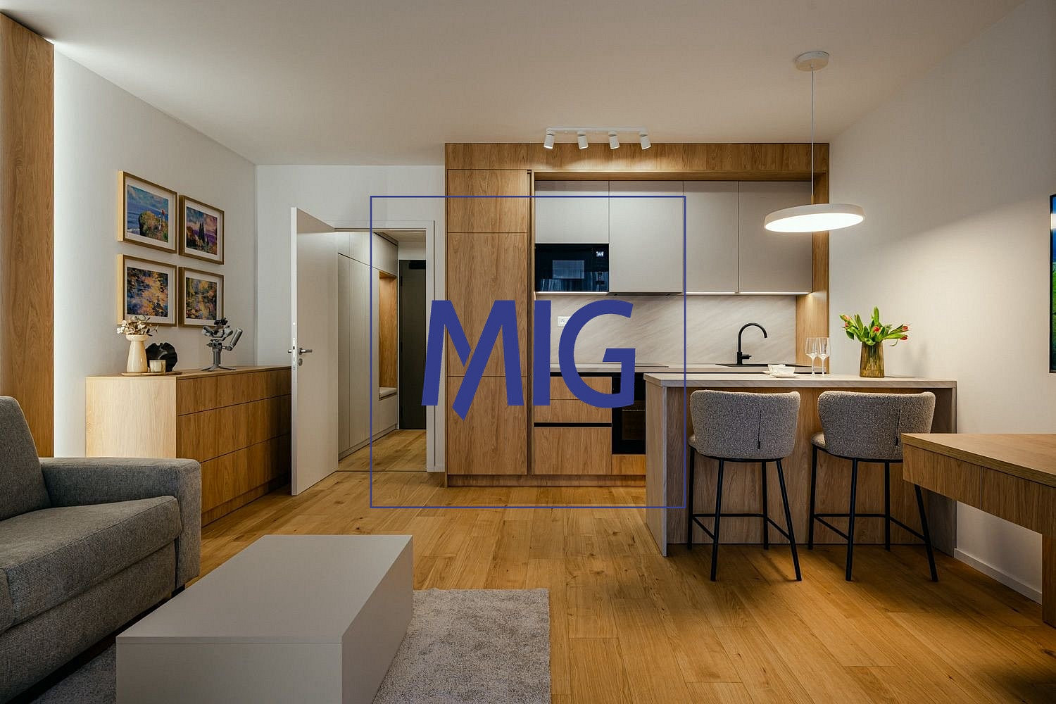Pronájem bytu 1+kk 45 m² – pohled 4
