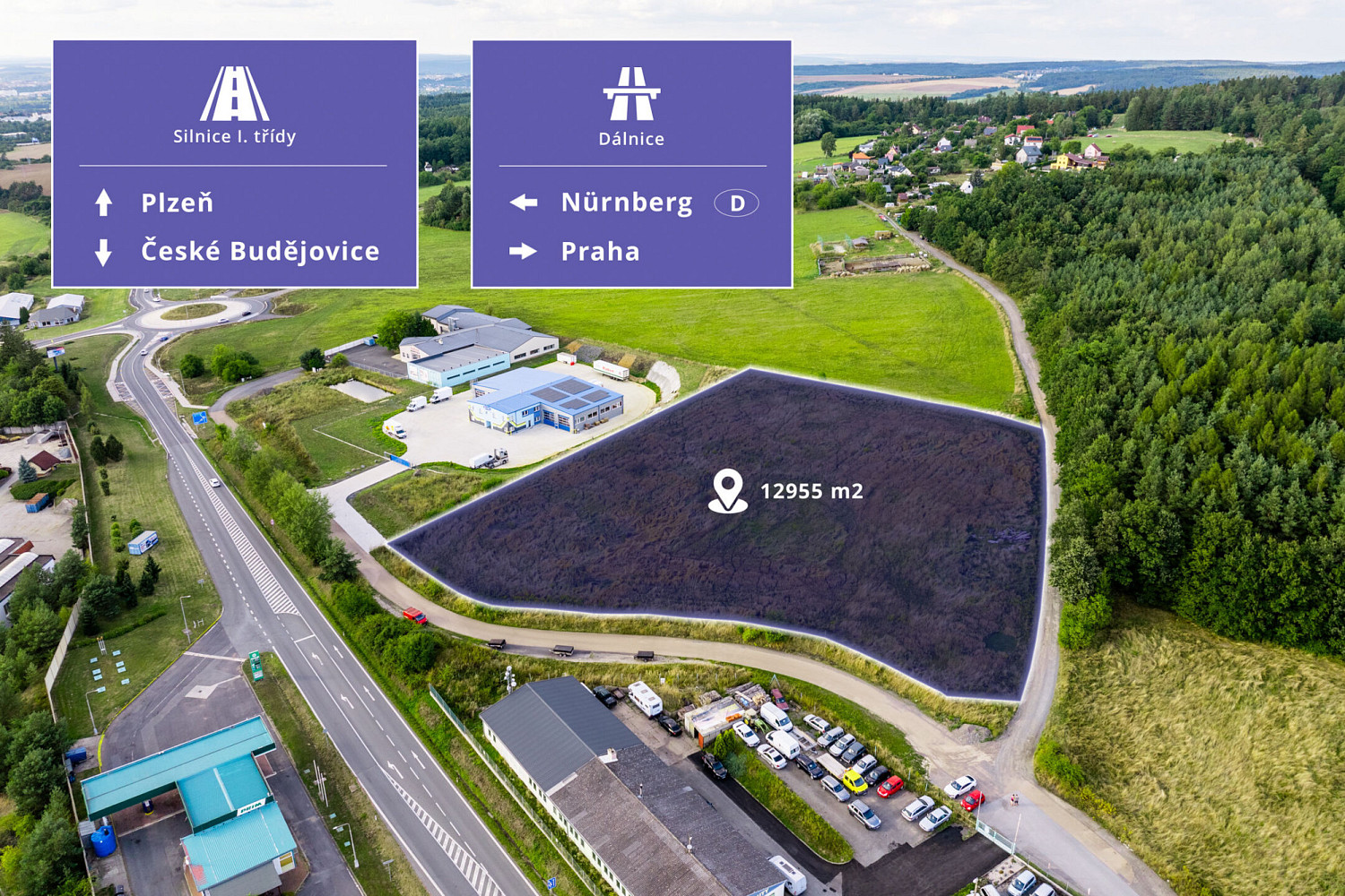 Prodej komerčního pozemku 12 955 m²