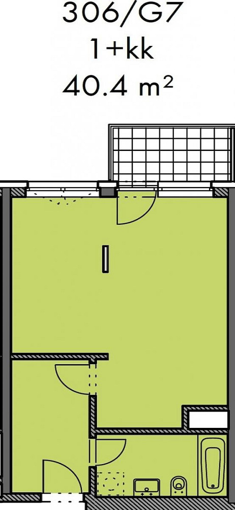 Prodej bytu 1+kk 40 m² — photo 2