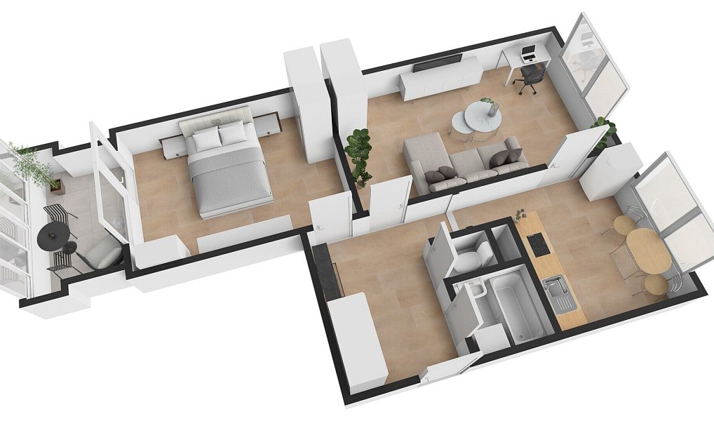 Prodej bytu 2+1 65 m², Milovice – náhled fotky 11