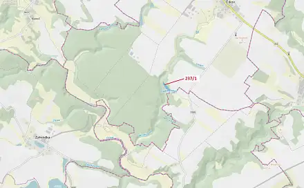 Dražba lesa 5 885 m², Čikov