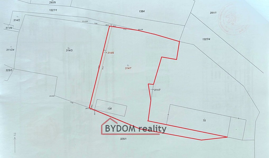 Prodej stavebního pozemku 943 m², Skapce – náhled fotky 5