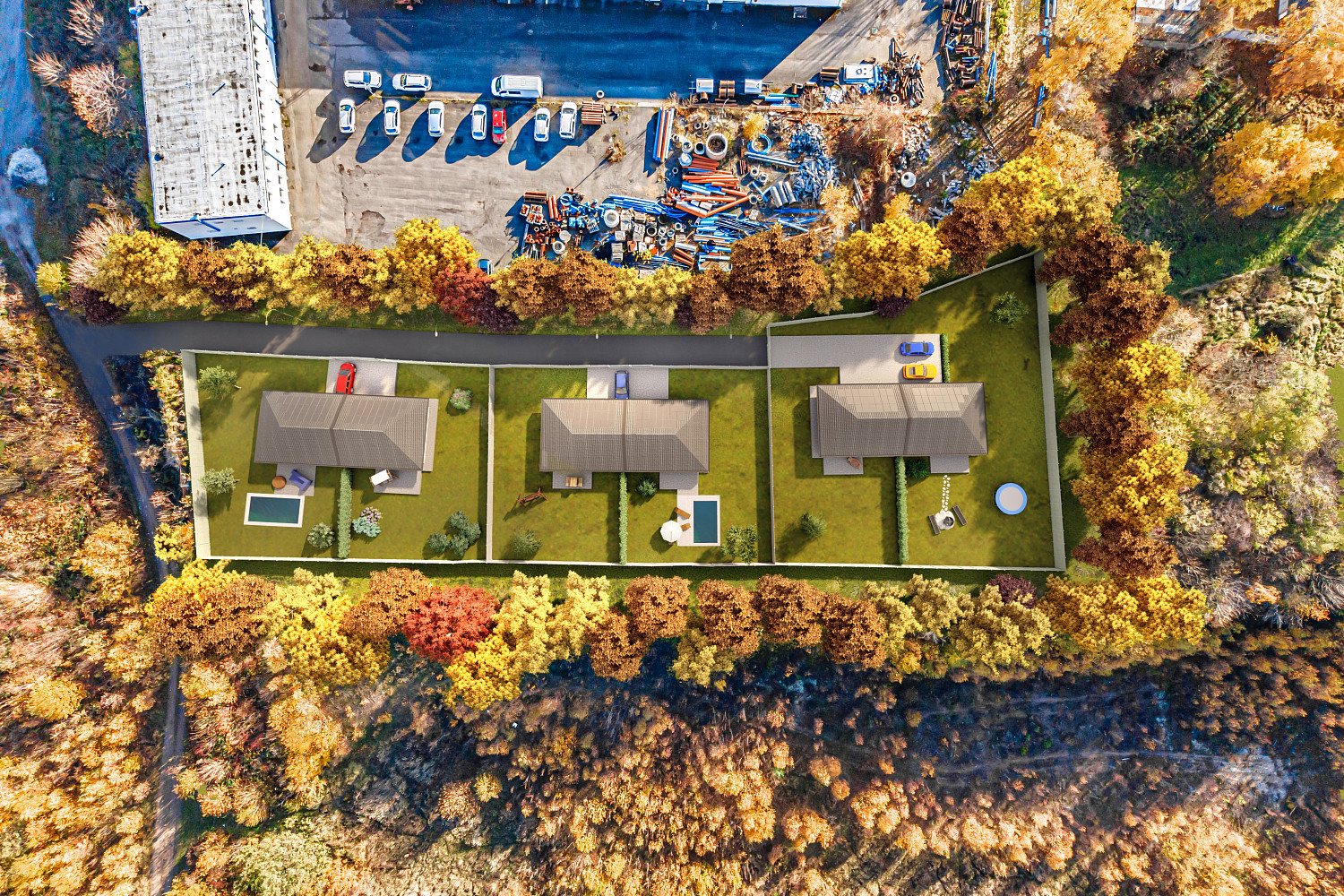 Prodej stavebního pozemku 3 180 m² – pohled 6