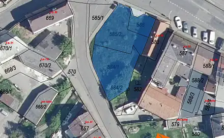 Prodej stavebního pozemku 192 m², Chabařovice, okres Ústí nad Labem