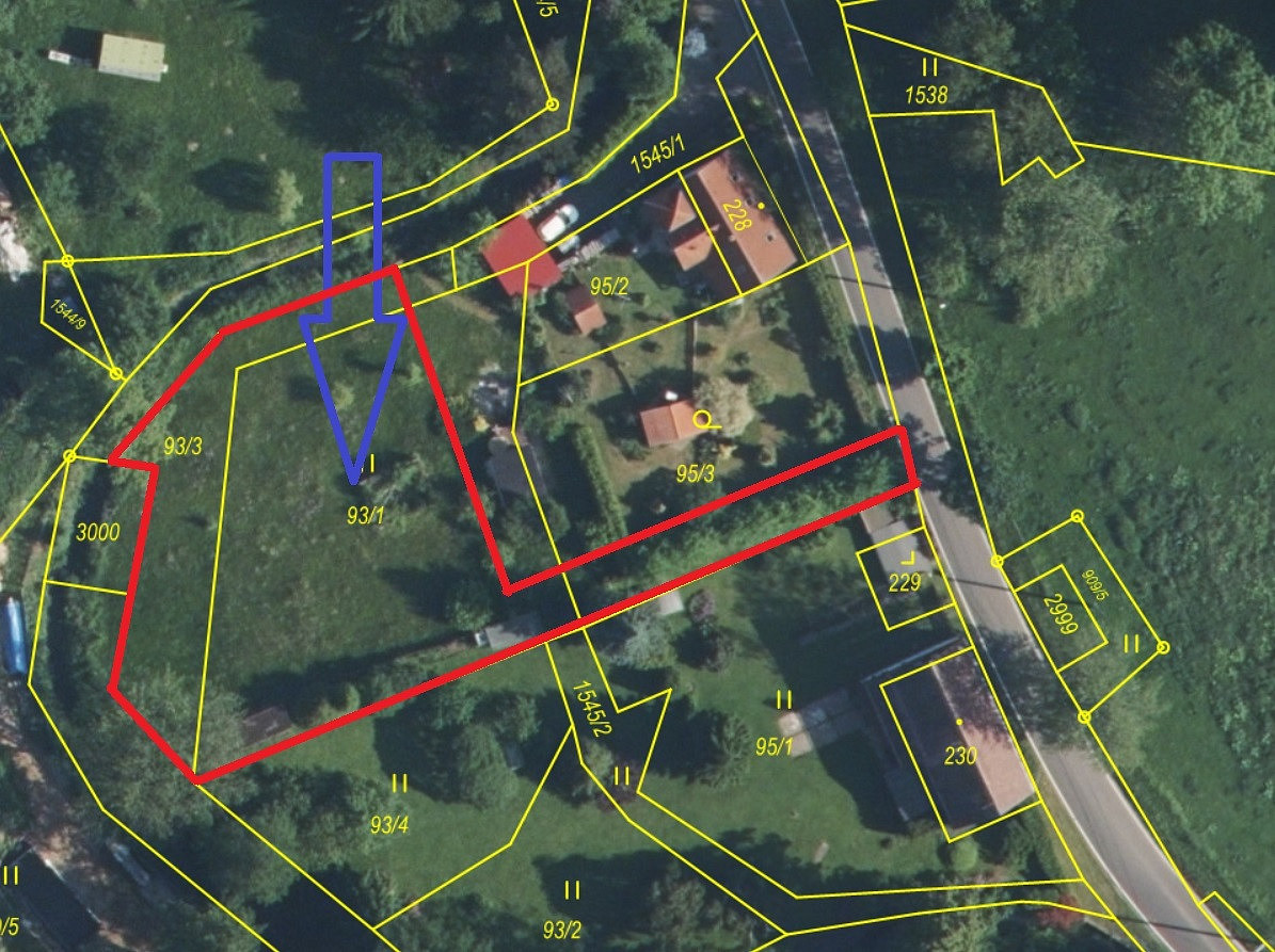 Prodej stavebního pozemku 1 344 m²