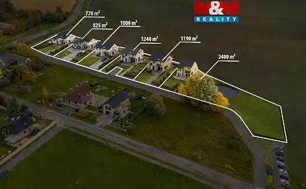 Prodej stavebního pozemku 1 000 m², Přelouč, okres Pardubice