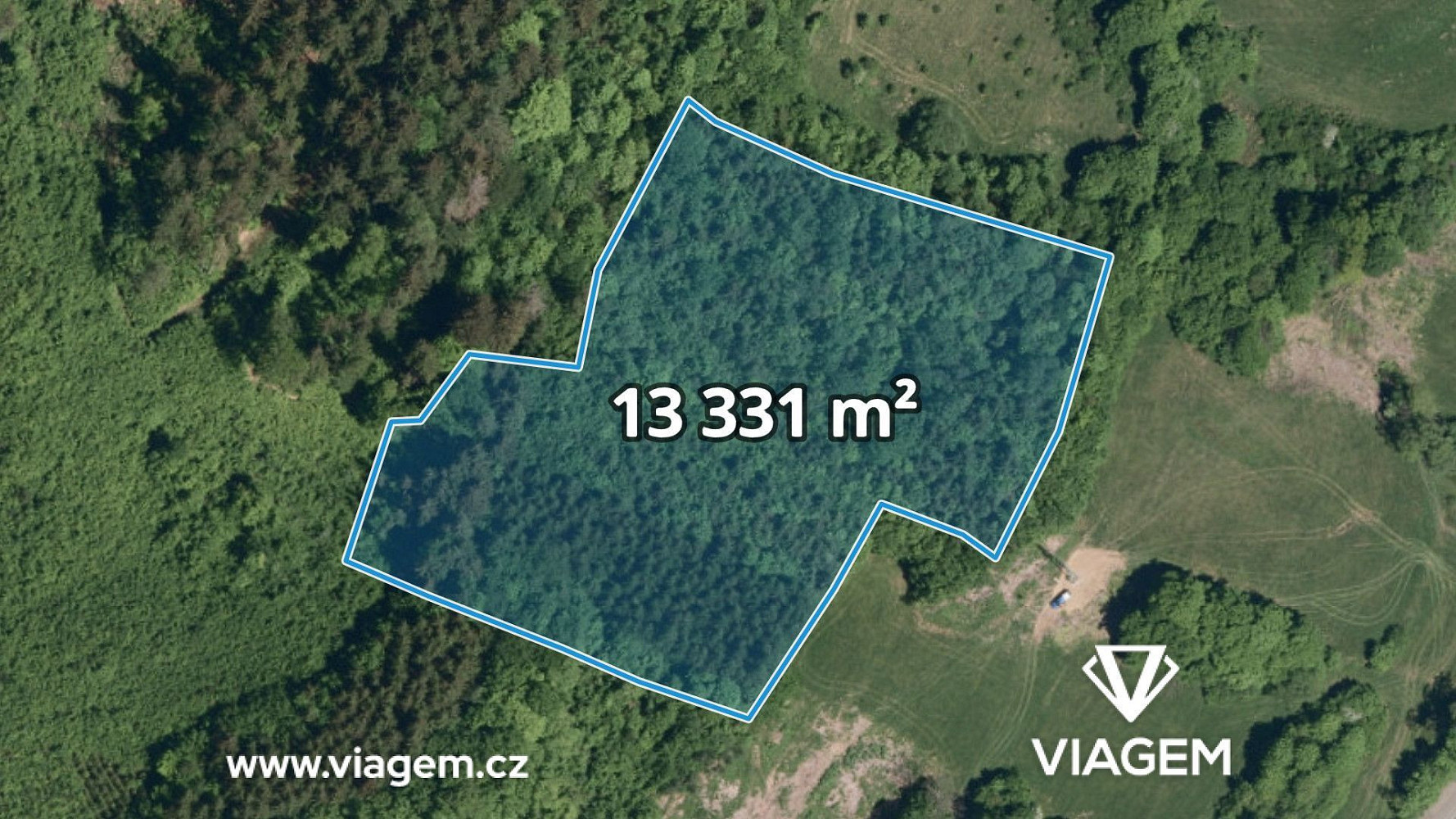 Prodej lesa 13 331 m²
