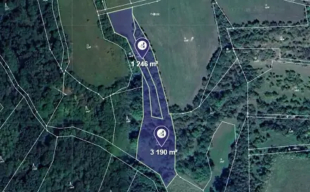 Prodej lesa 4 436 m², Vysoká, okres Mělník