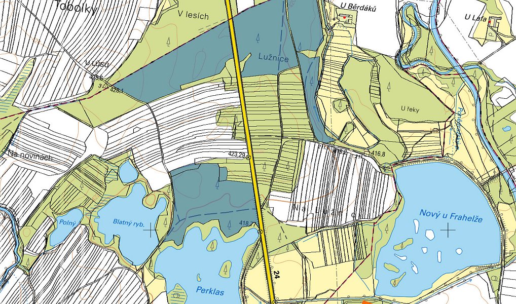 Prodej lesa 4 592 m², Ponědraž – náhled fotky 3