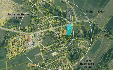 Prodej stavebního pozemku 3 915 m², Jindřichův Hradec