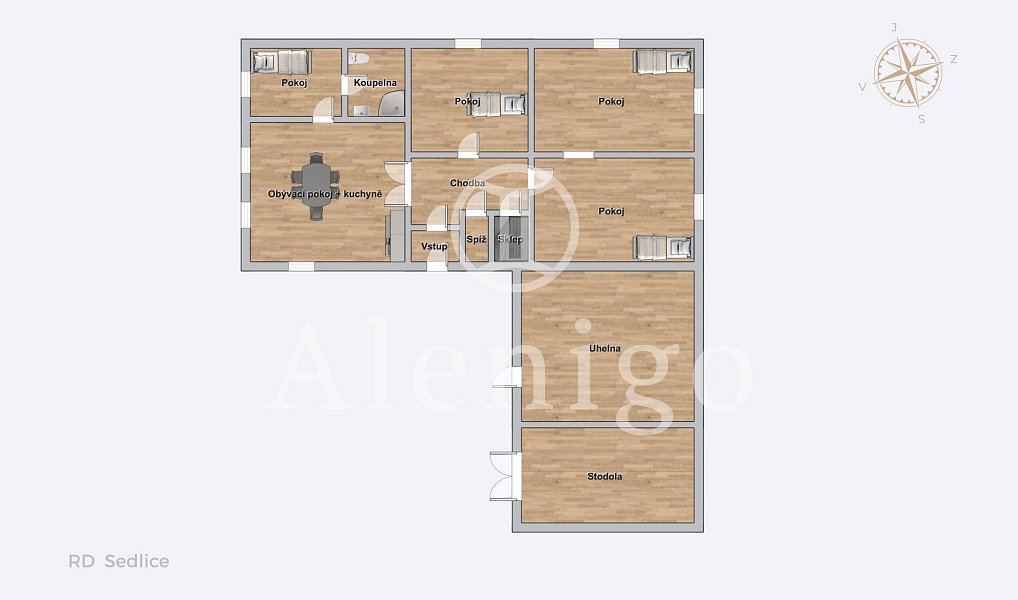 Prodej domu 120 m² s pozemkem 2 823 m², Keblov – náhled fotky 6