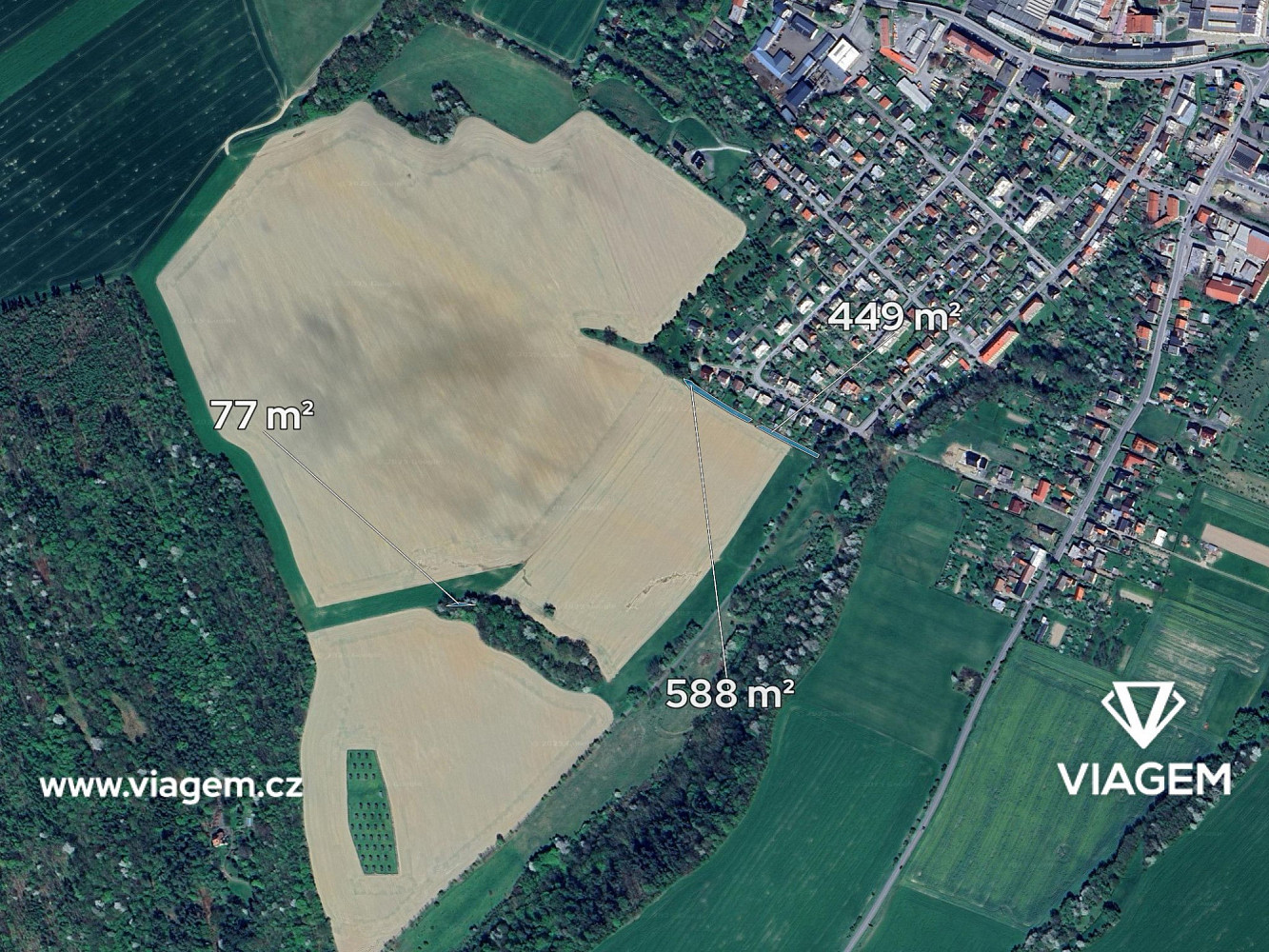 Zahrada 1 114 m², Podíl 25 % o výměře 279 m² – pohled 2