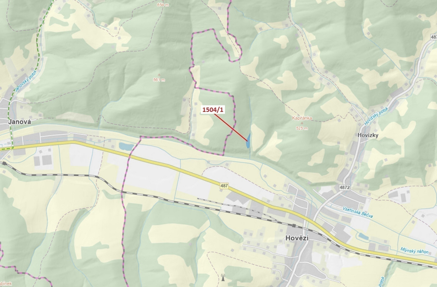 Dražba lesa 2 626 m²