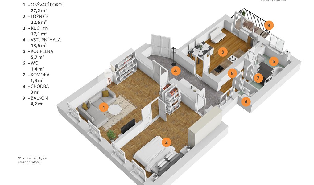 Prodej bytu 2+1 100 m², Praha – náhled fotky 2