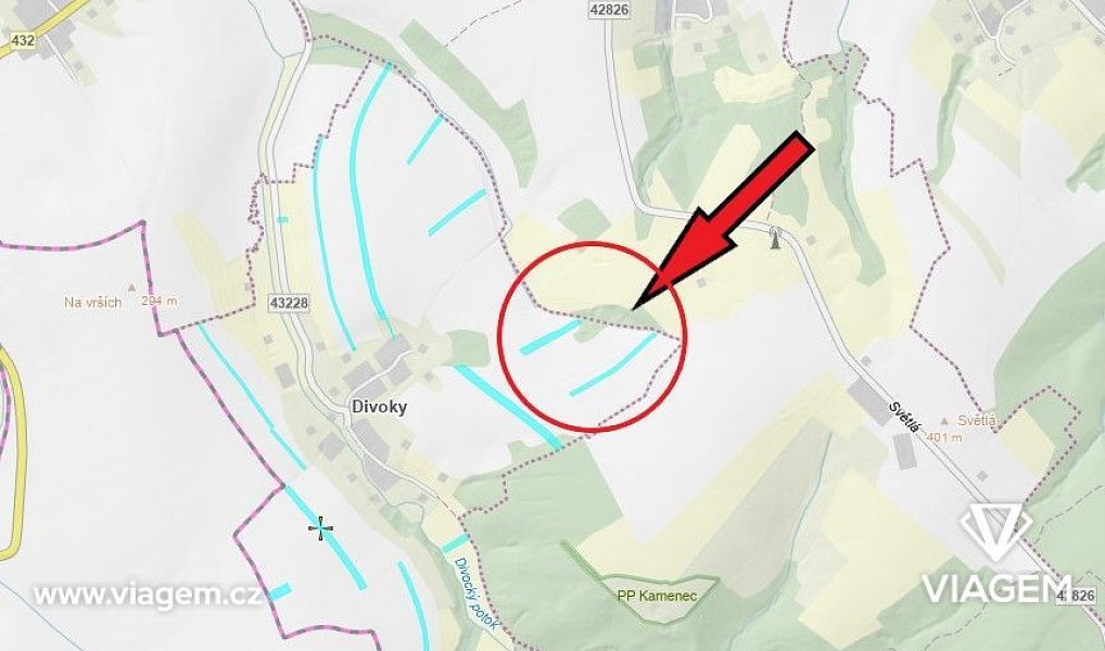 Prodej pole 822 m², Zdounky – náhled fotky 5