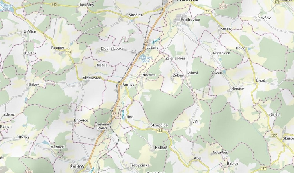Prodej louky 2 322 m², Borovy – náhled fotky 3
