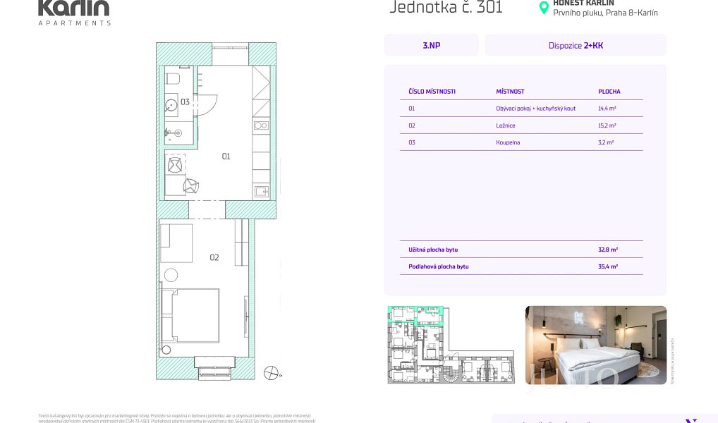 Prodej bytu 1+kk 34 m², Praha – náhled fotky 12