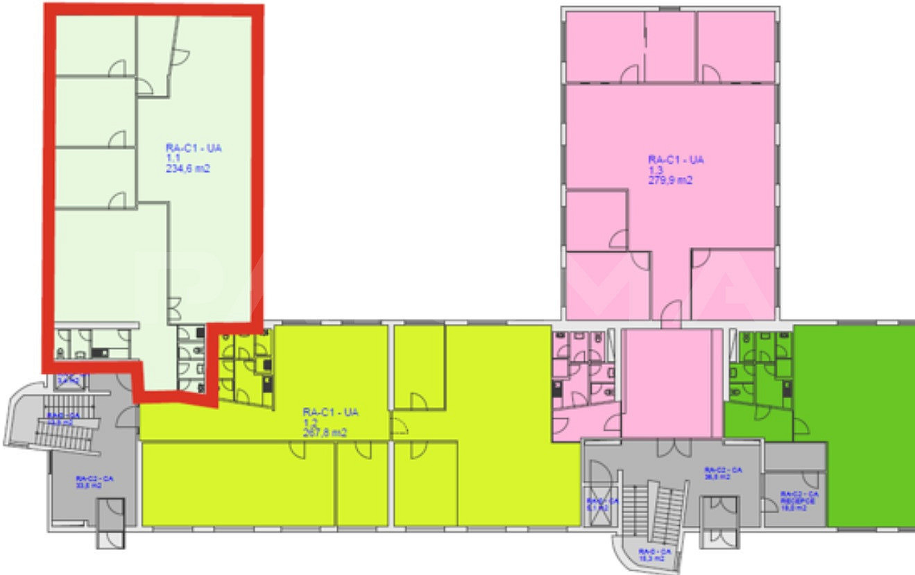 Pronájem kanceláře 251 m² – fotografie 3