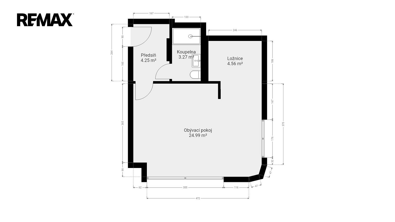 Pronájem bytu 1+kk 37 m² — photo 3