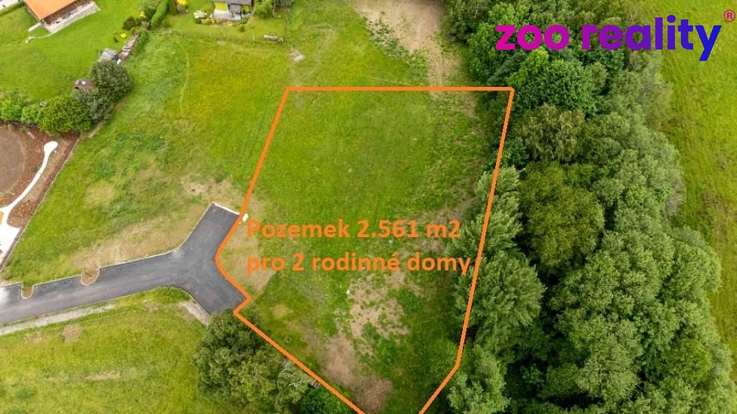 Prodej stavebního pozemku 2 561 m²