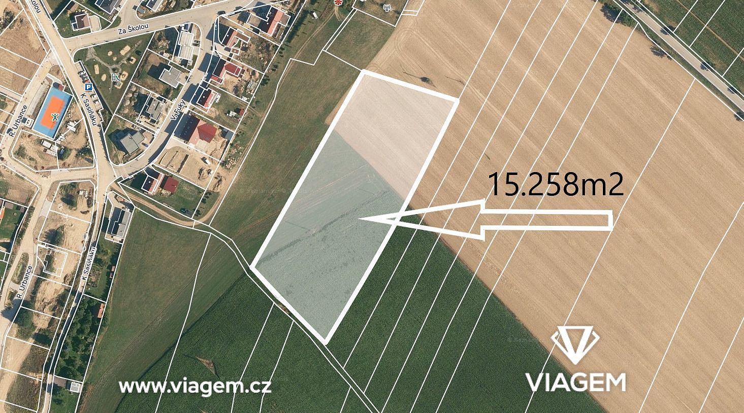 Prodej pole 2 543 m²