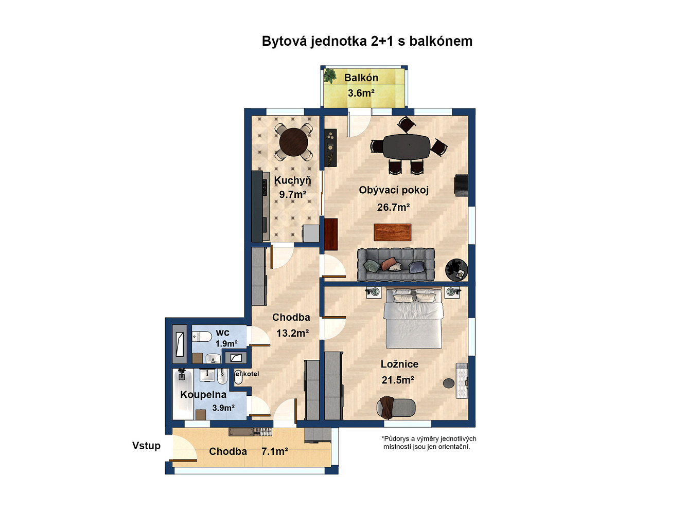 Prodej bytu 2+1 90 m² — photo 3
