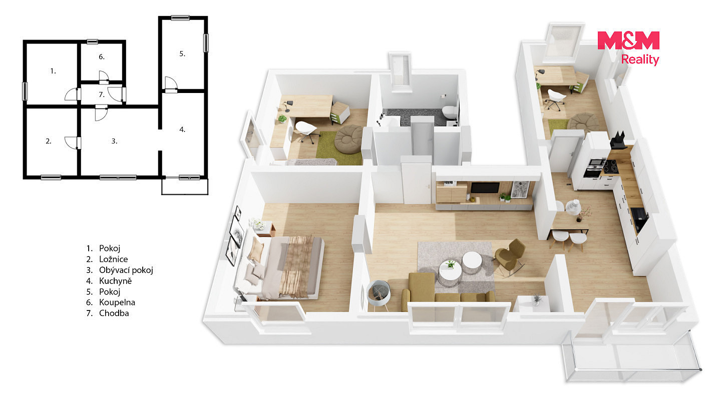 Prodej bytu 4+kk 95 m² - Widok 4