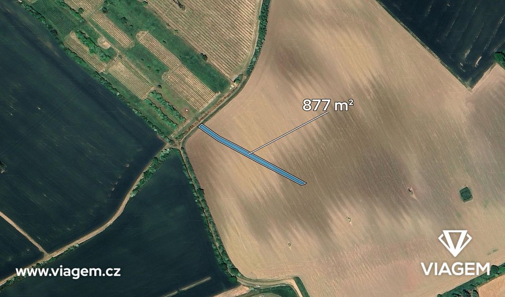 Prodej pole 877 m², Morkůvky – náhled fotky 2