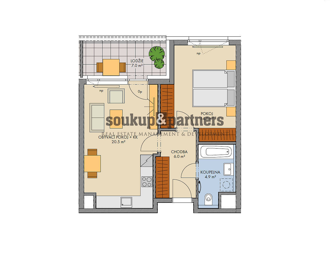 Prodej bytu 2+kk 47 m² – fotografie 3