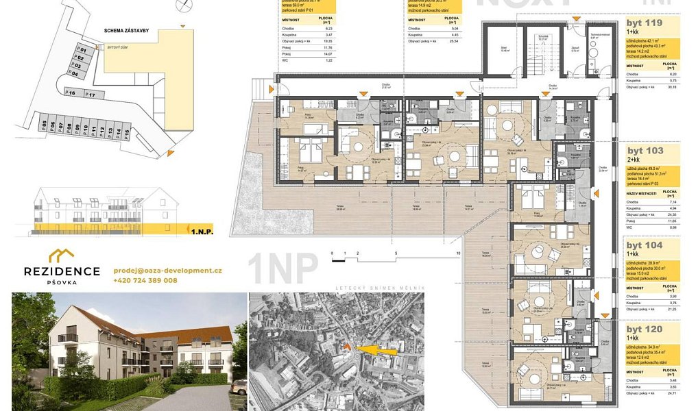 Prodej bytu 1+kk 36 m², Mělník – náhled fotky 11