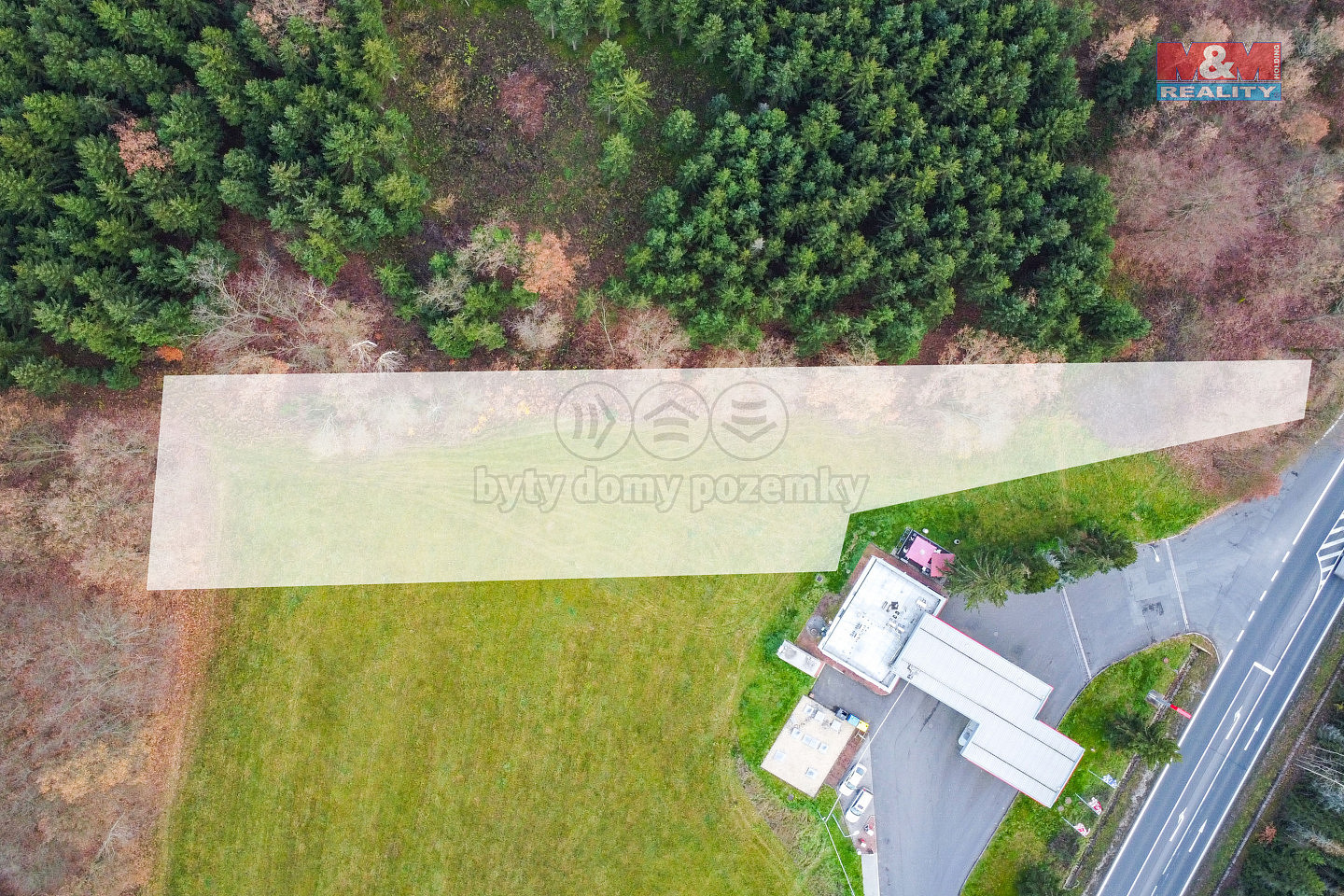 Prodej komerčního pozemku 2 962 m² – pohled 2
