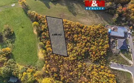 Prodej stavebního pozemku 1 388 m², Dubí - Mstišov, okres Teplice