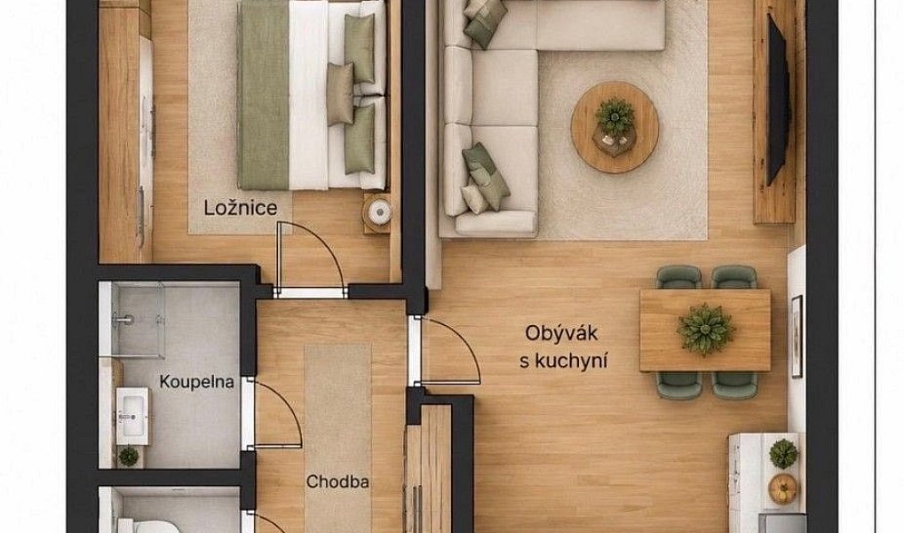 Pronájem bytu 2+kk 42 m², Hostivice – náhled fotky 9