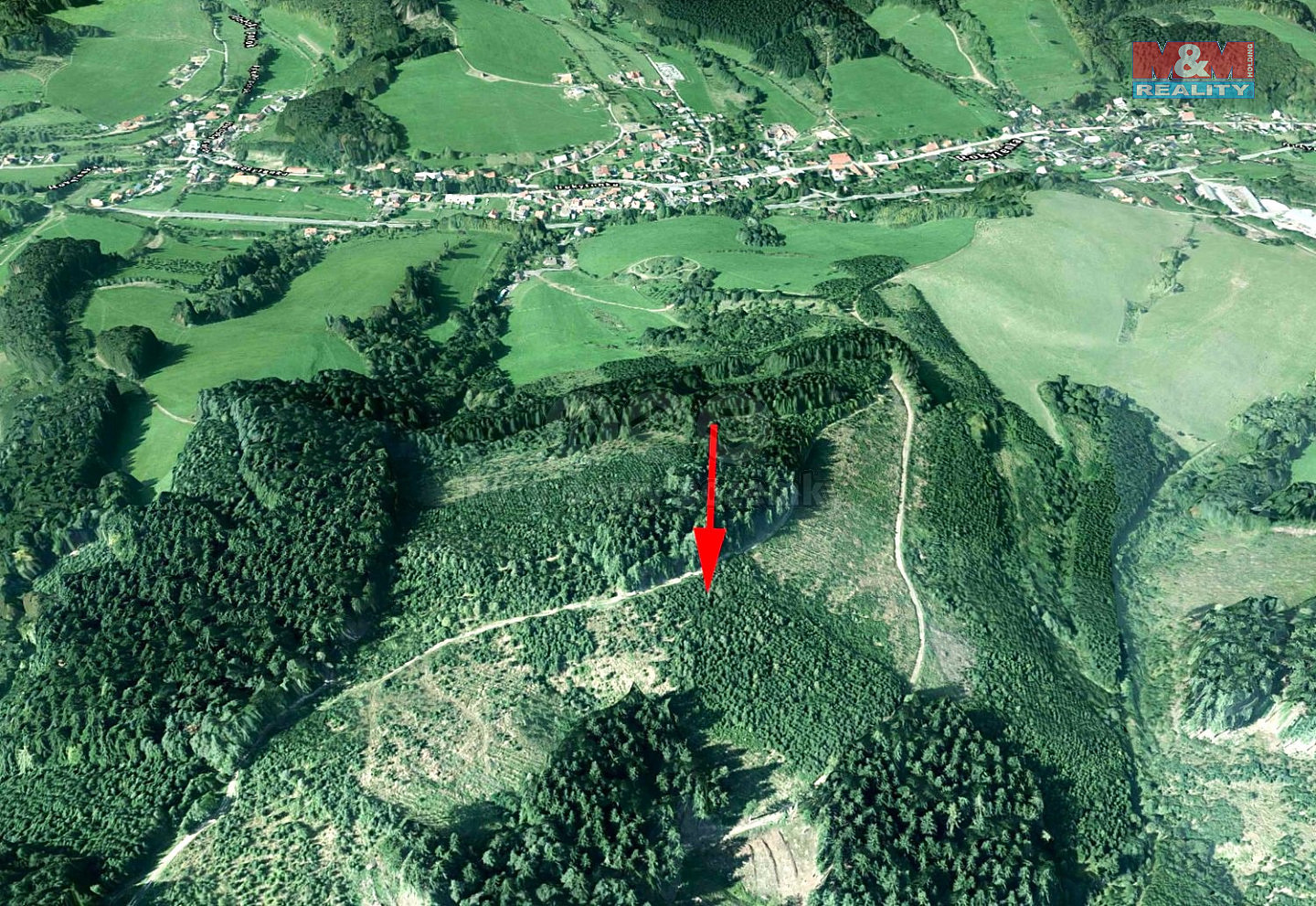 Prodej lesa 8 758 m²